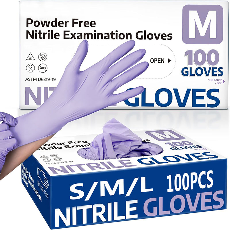 10/20/50/100 шт. фиолетовые од – обзор и цена Nitrile Mechanic Glove
