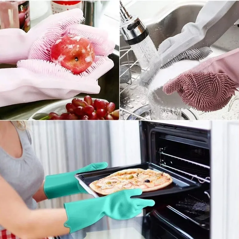 1 шт., силиконовые перчатки дл – обзор и цена Dish Glove Rubber